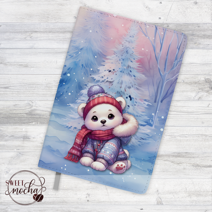 Winter Polar Bear Journal Notebook