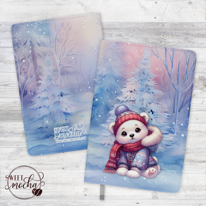 Winter Polar Bear Journal Notebook