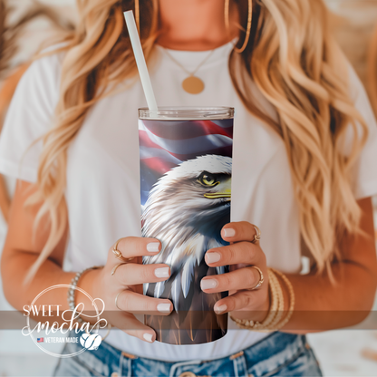 Patriotic Eagle Tumbler