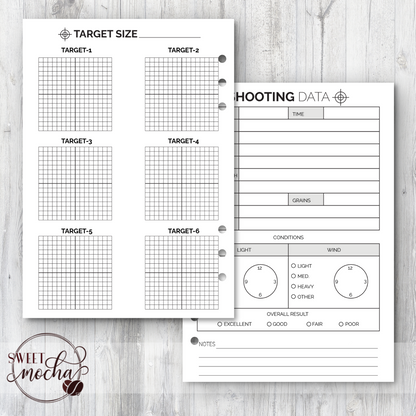 Shooting Log Pages