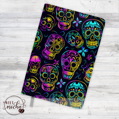 Neon Sugar Skulls Journal Notebook