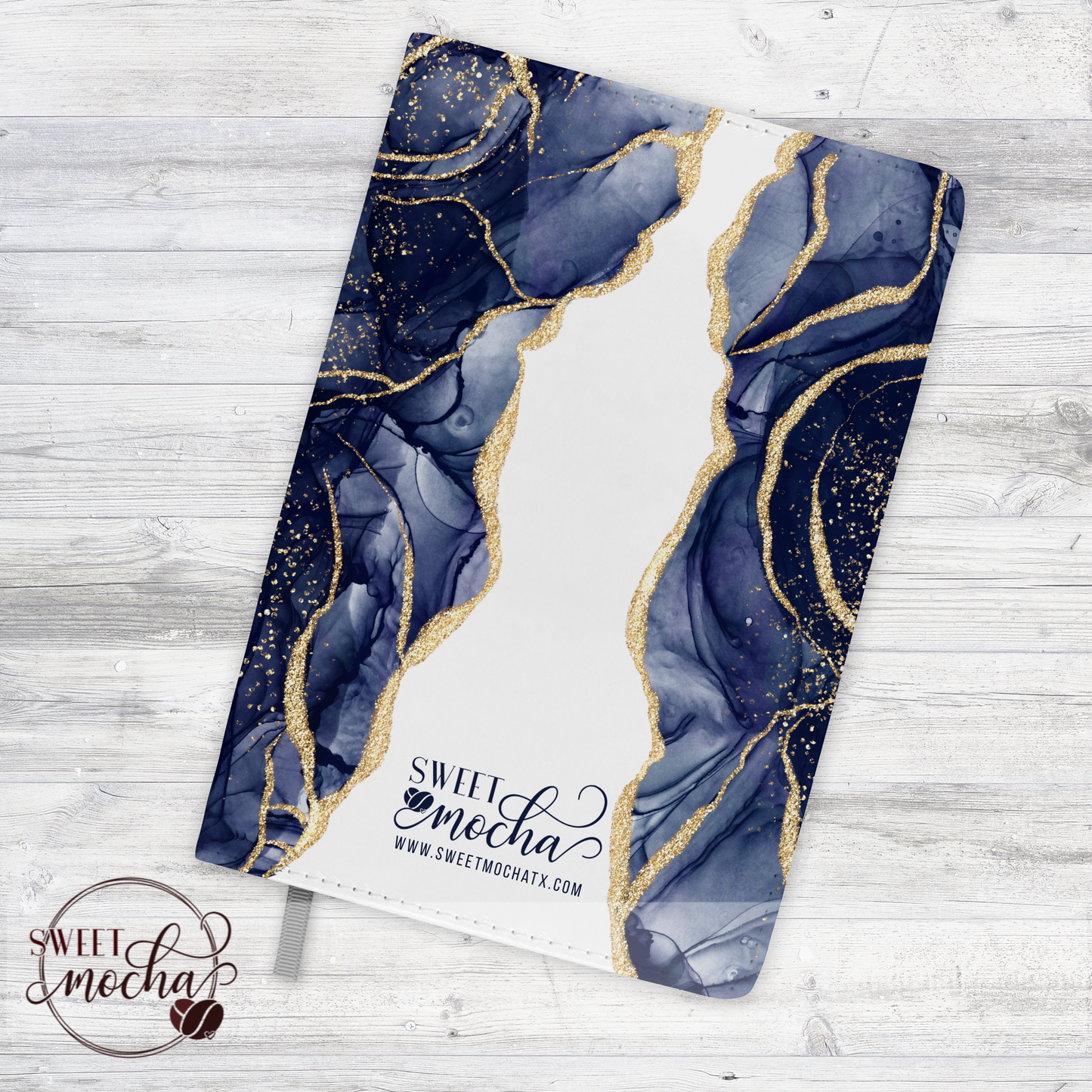 Bible Verse Blue Agate Journal Notebook