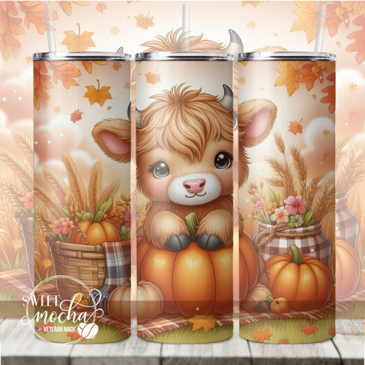 Fall Baby Highland Tumbler