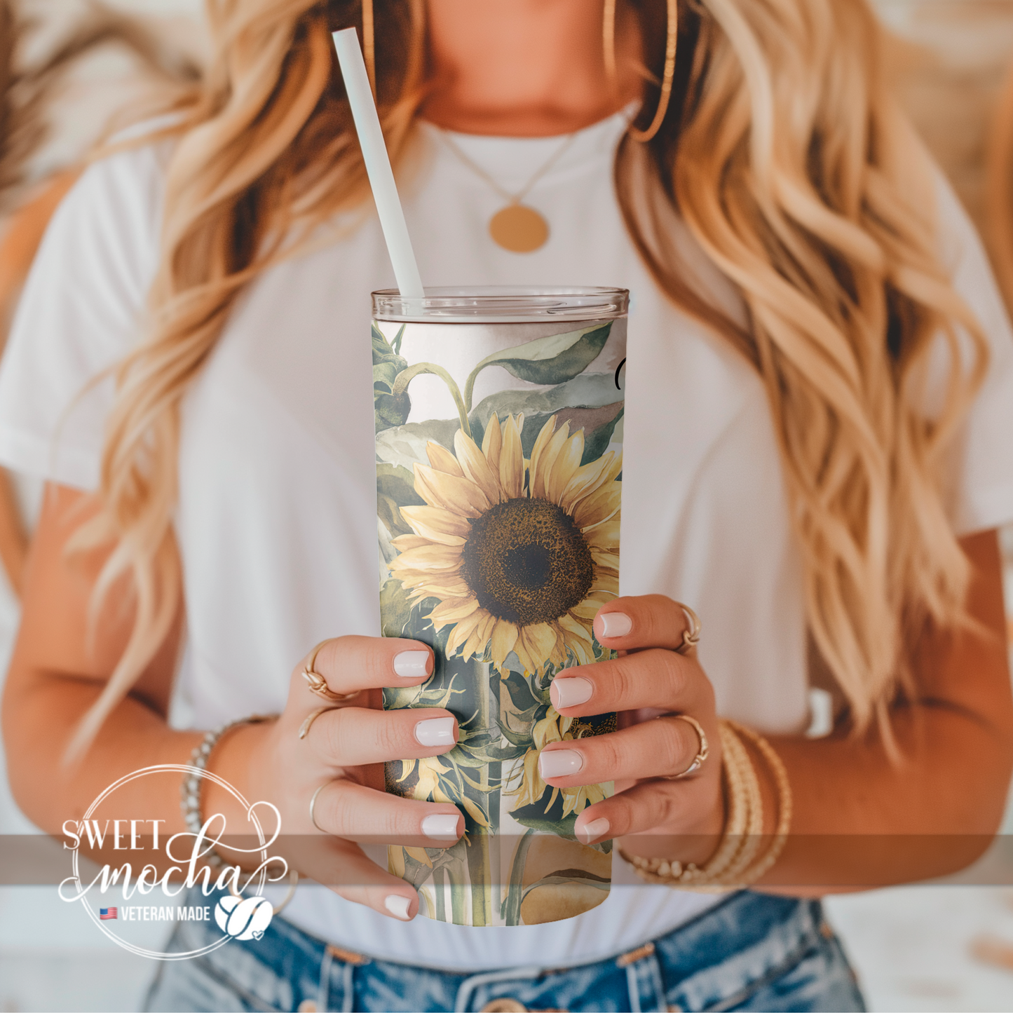 Pray Sunflowers Tumbler