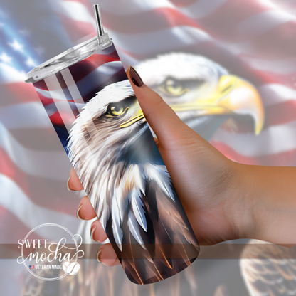 Patriotic Eagle Tumbler