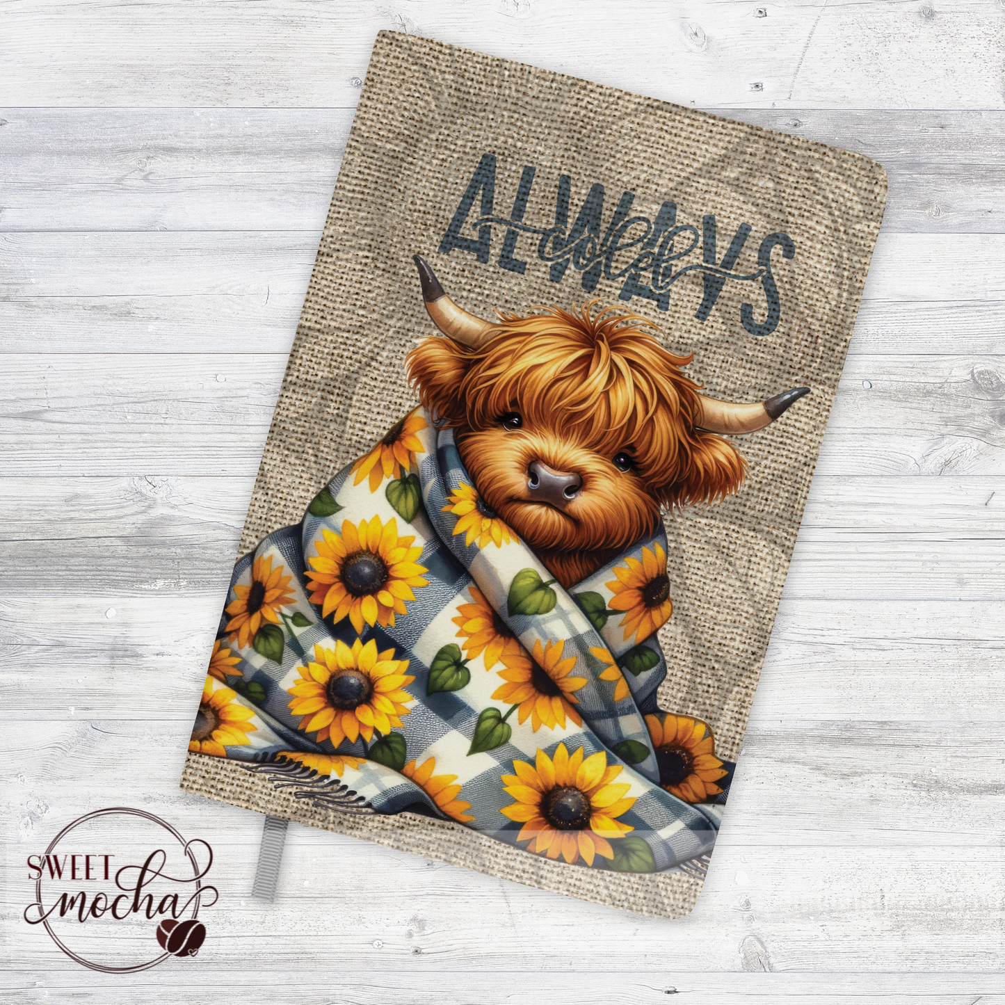 Always Cold Highland Cow Journal Notebook