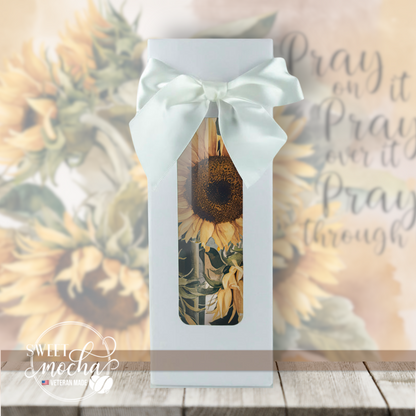 Pray Sunflowers Tumbler