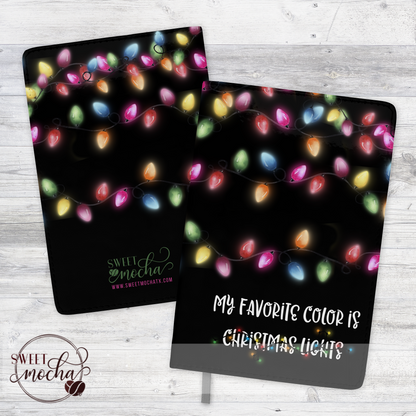 Favorite Color Christmas Lights Journal Notebook