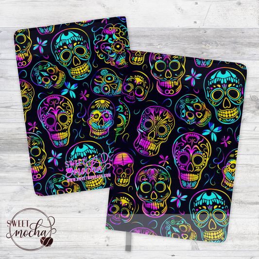 Neon Sugar Skulls Journal Notebook