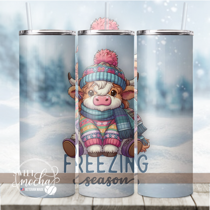 Freezing Season Cow Tumbler