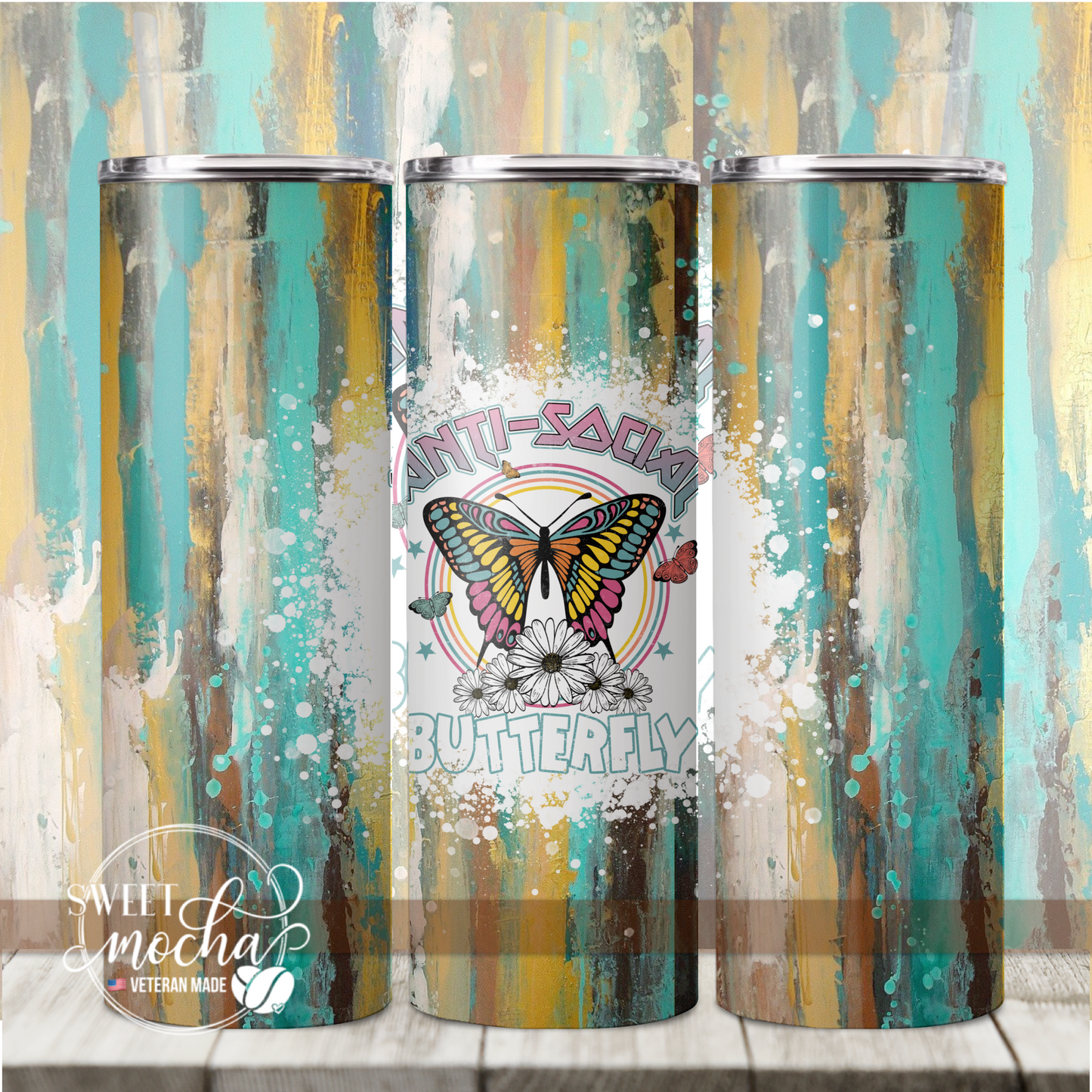 Antisocial Butterfly Tumbler