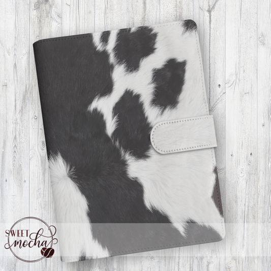 Black Cow Hide Planner